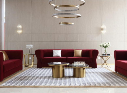 Sofagarnitur 4+3+2 Sitzer Couch Wohnlandschaft Garnitur Design Modern Sofa Neu